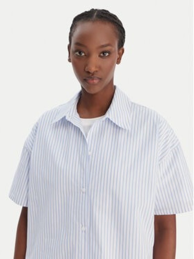 Calvin Klein Koszula LV00QS7652 Błękitny Relaxed Fit