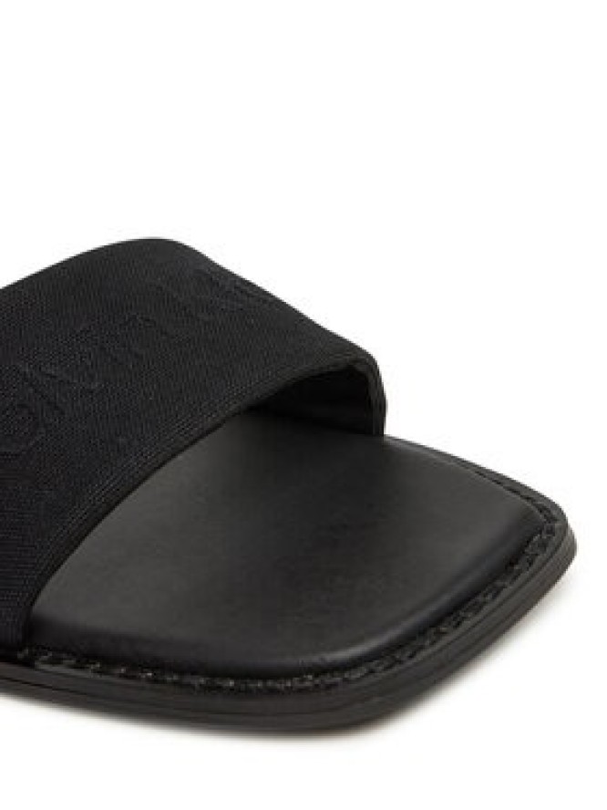 Calvin Klein Klapki Flat Slide - He HW0HW02378 Czarny