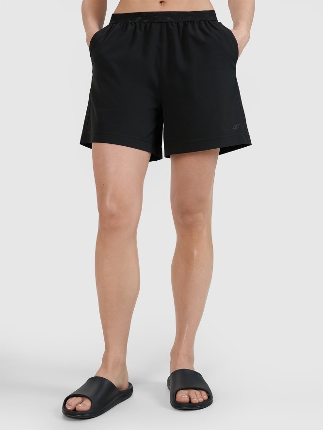 4F Spodenki plażowe damskie - czarne S