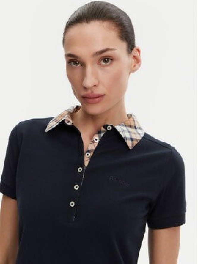 Barbour Polo LML0633NY13 Granatowy Regular Fit
