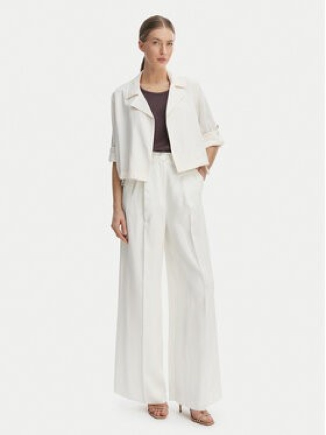 Marella Koszula Palchi 2613041015 Écru Regular Fit