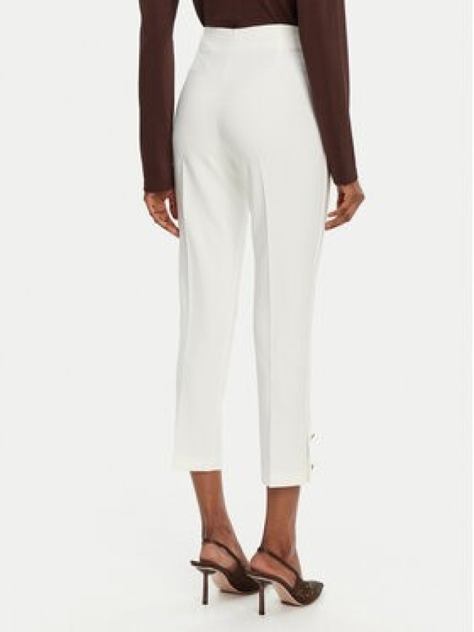 Rinascimento Spodnie materiałowe CFC0122858003 Biały Regular Fit