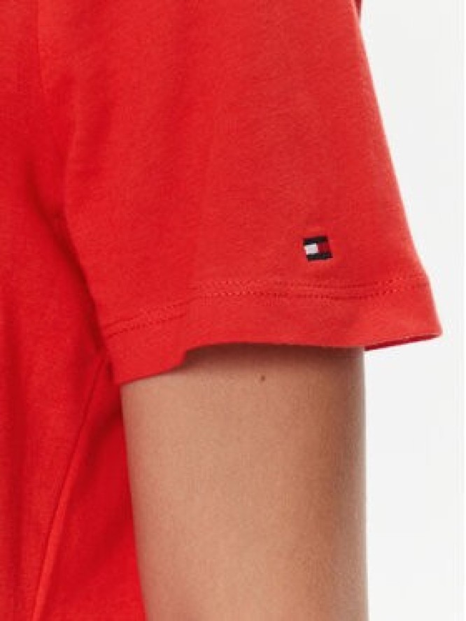 Tommy Hilfiger T-Shirt Logo WW0WW40276 Pomarańczowy Regular Fit
