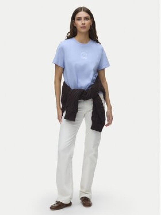 Vero Moda T-Shirt Sara 10311633 Błękitny Regular Fit