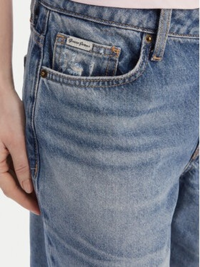 Guess Jeans Szorty jeansowe W6GD1D D6363 Niebieski Baggy Fit