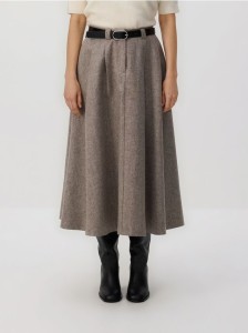 Spódnica z wełną - wielobarwny