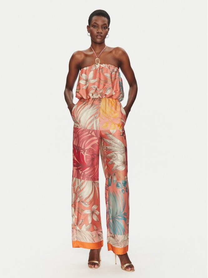 Simona Corsellini Kombinezon P25CPTU00301 Kolorowy Wide Leg