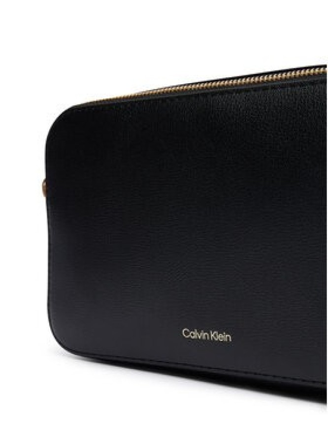 Calvin Klein Torebka Foil Logo Elongated Camera Bag LV04F3276G Czarny