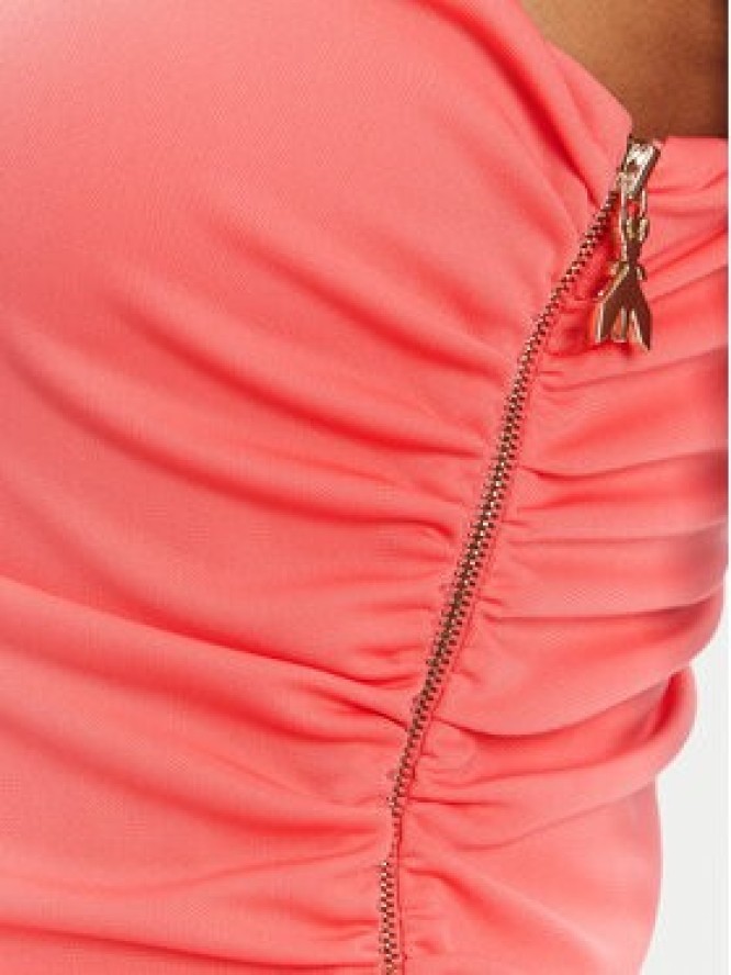 Patrizia Pepe Sukienka koktajlowa 2A2919 J280 R854 Koralowy Regular Fit