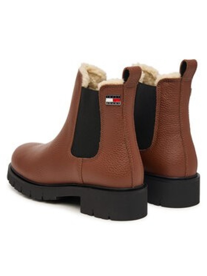 Tommy Jeans Sztyblety Tjw Cleated Chelsea Boots Wl EN0EN03102 Brązowy