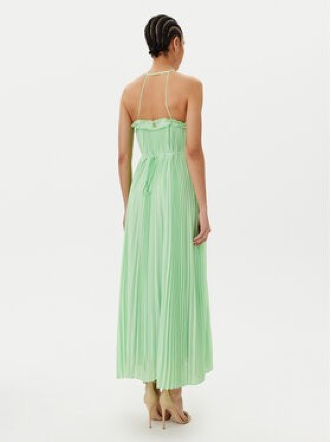 TWINSET Sukienka koktajlowa 251TP2332 Zielony Regular Fit