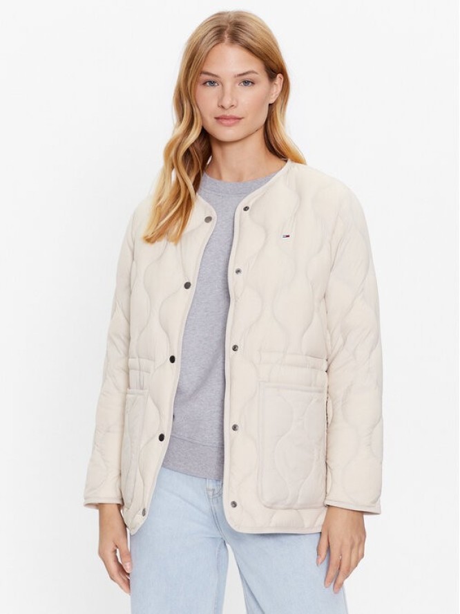 Tommy Jeans Kurtka puchowa DW0DW15837 Beżowy Regular Fit