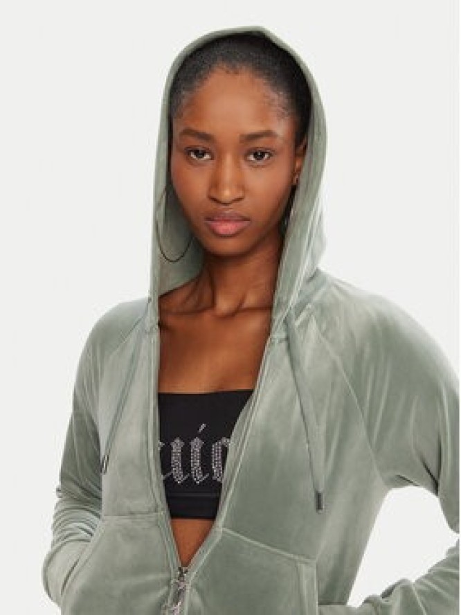 Juicy Couture Bluza Madison JCWA122001 Zielony Slim Fit