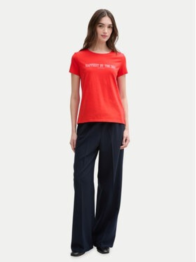Tom Tailor Denim T-Shirt 1045417 Czerwony Regular Fit