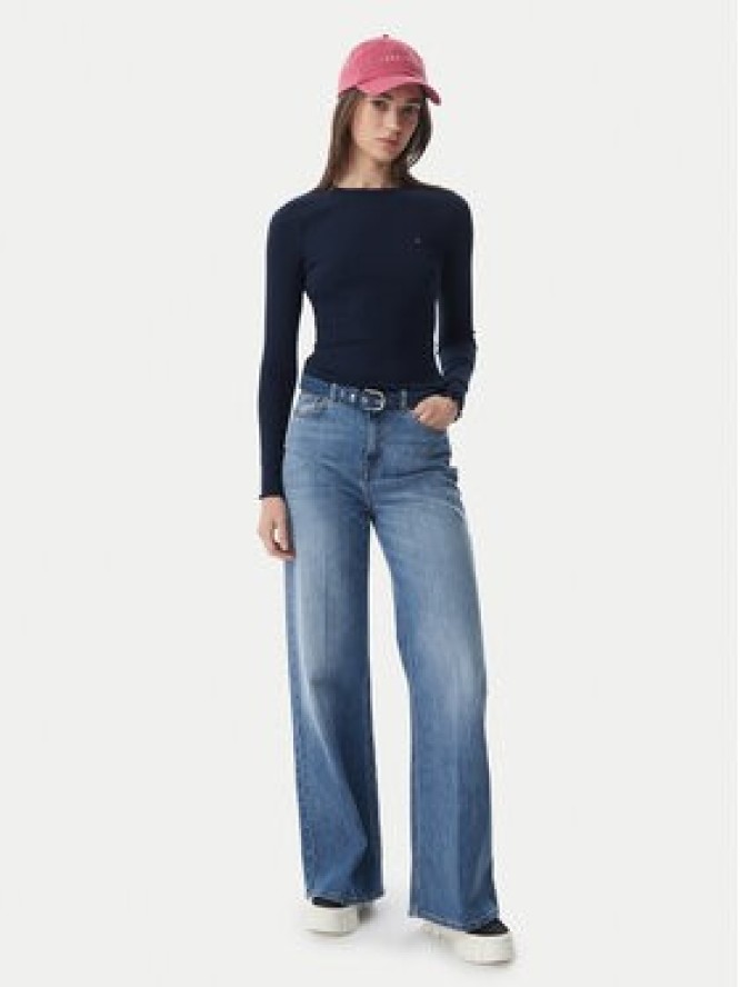 Tommy Jeans Bluzka DW0DW22783 Granatowy Slim Fit