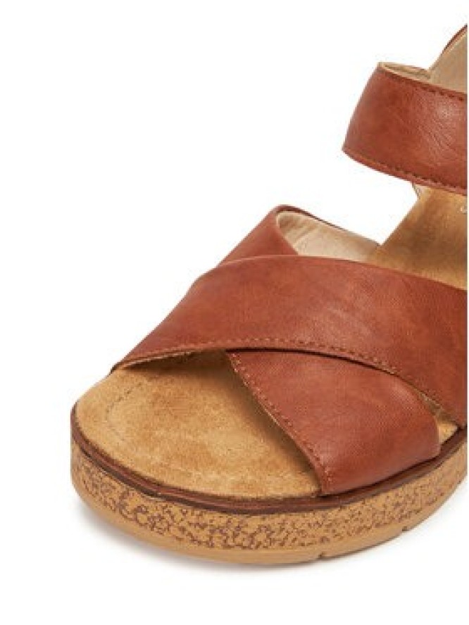 Rieker Sandały 63795-22 Brązowy