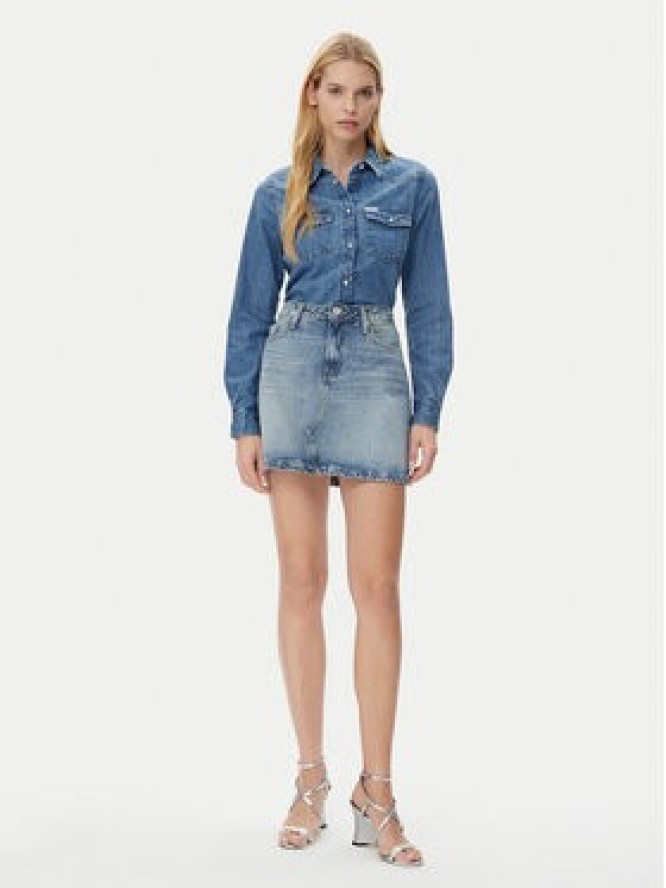 Guess Jeans Koszula W5RH35 D5M81 Niebieski Regular Fit