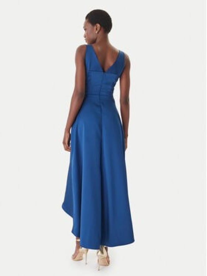 Rinascimento Sukienka koktajlowa CFC0127853003 Niebieski Slim Fit