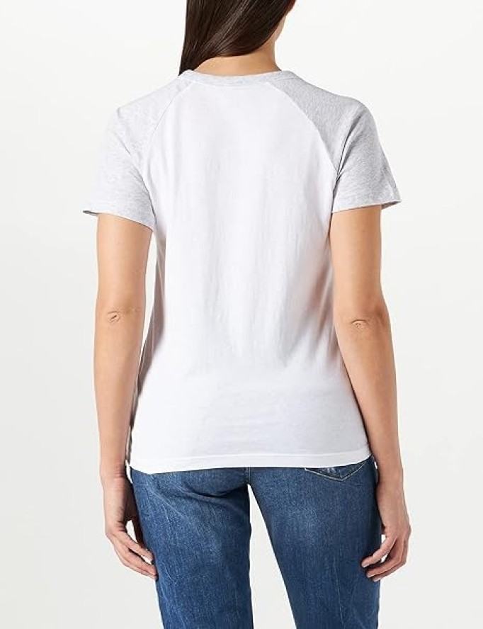 LEE RAGLAN TEE DAMSKI T-SHIRT KOSZULKA Z KRÓTKIM RĘKAWEM LOGO BRIGHT WHITE L43NEHLJ 112109703