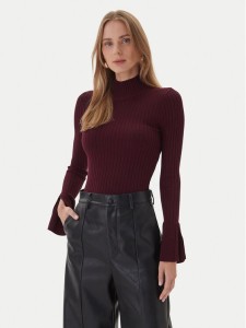 KAOS Golf RI1NT052 4005 Bordowy Regular Fit