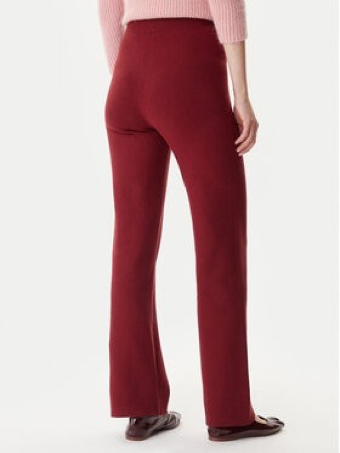 Vero Moda Spodnie dzianinowe Gold Art 10332174 Bordowy Loose Fit