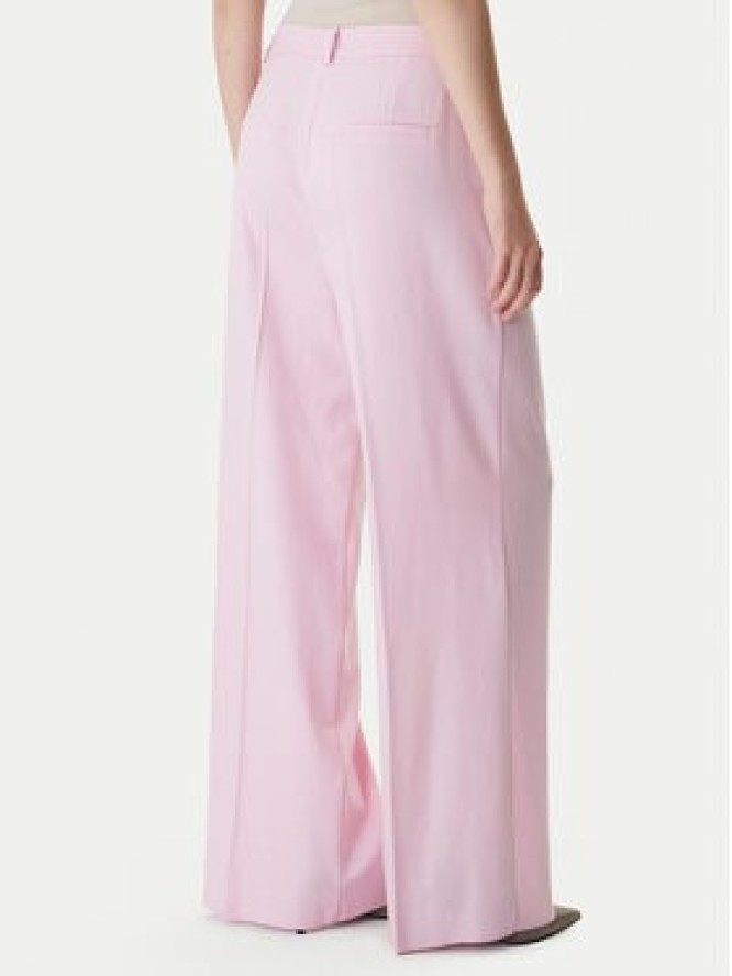 Marella Spodnie palazzo Slogan2 2615131311 Różowy Wide Leg