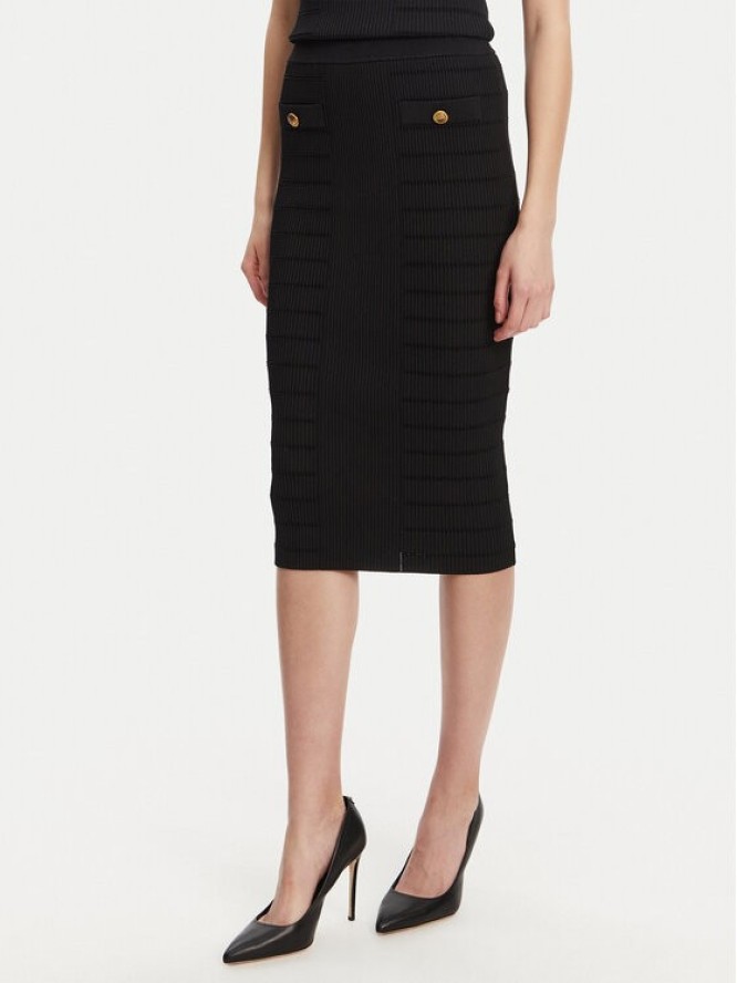 Guess Spódnica ołówkowa W5YD66 Z0130 Czarny Slim Fit