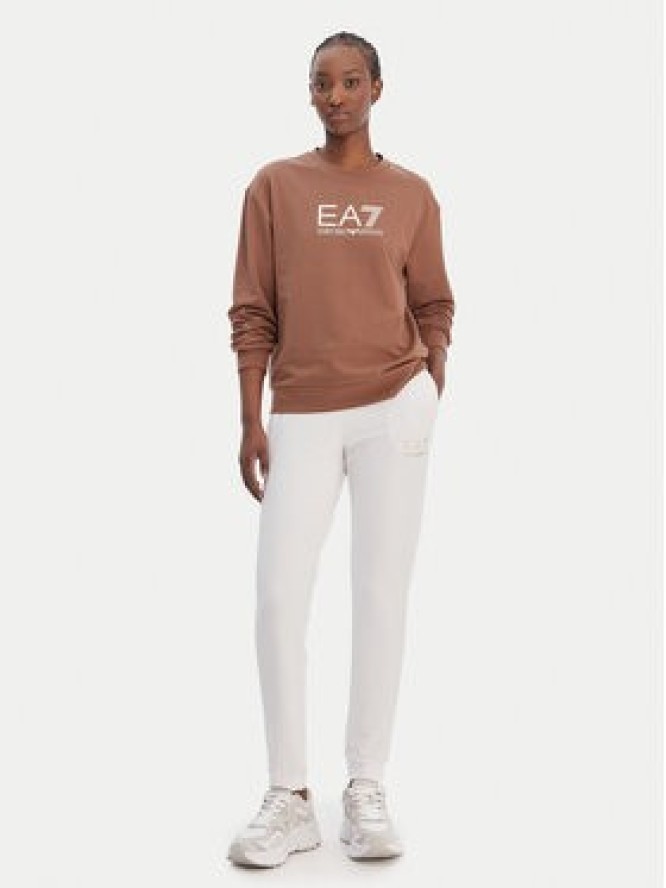 EA7 Emporio Armani Spodnie dresowe 8NTP66 TJ9RZ U0002 Biały Regular Fit