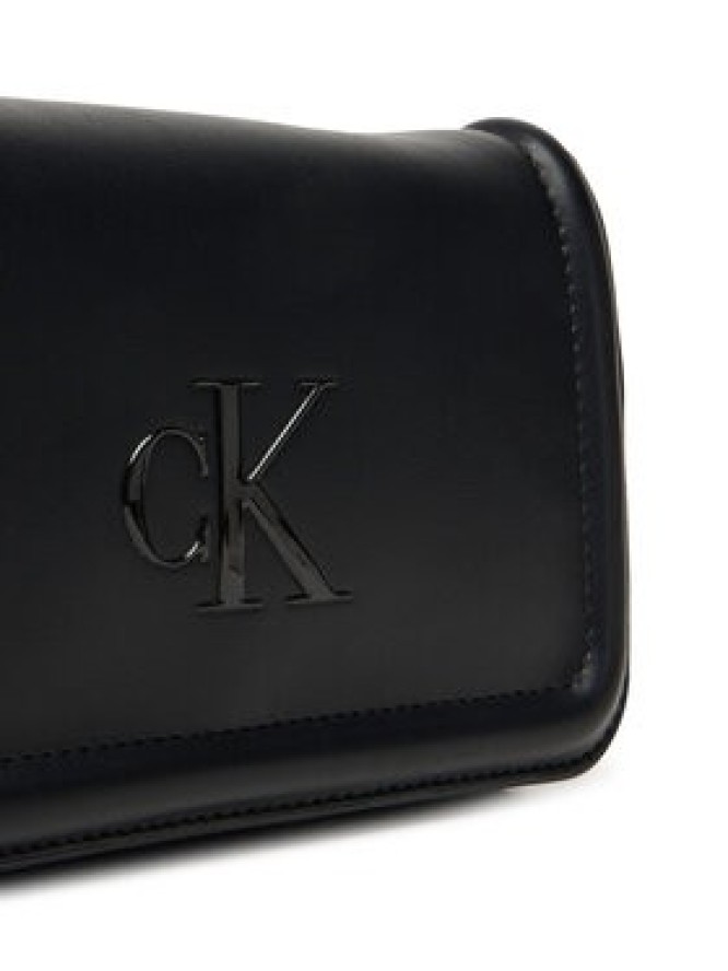 Calvin Klein Torebka Bold Ck Flap Crossbody LV04F1027G Czarny