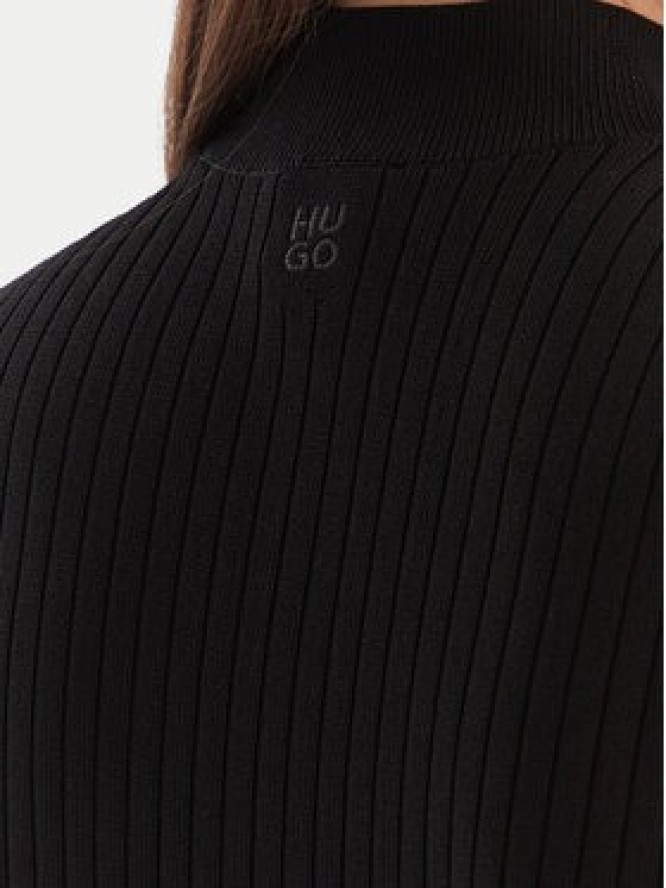 HUGO Sukienka dzianinowa Sbonny 50548258 Czarny Slim Fit