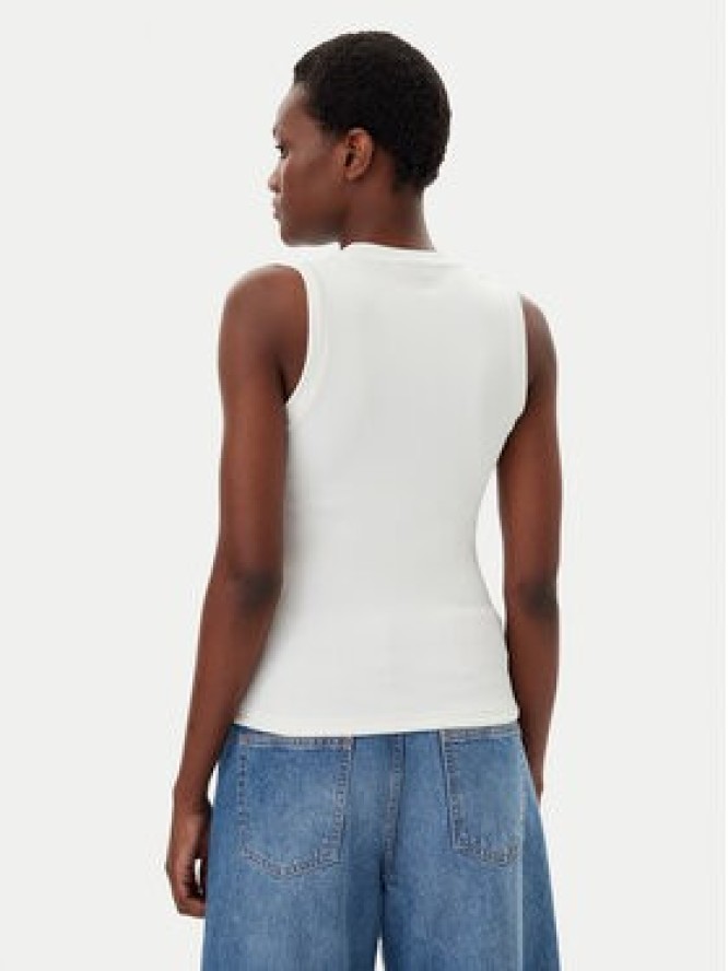 HUGO Top Delanive 50534050 Biały Slim Fit