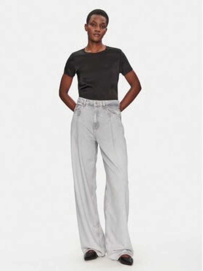 ViCOLO Bluzka TD0007 Czarny Relaxed Fit