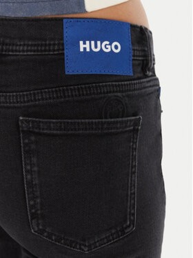 HUGO Jeansy Getti_B 50546332 Czarny Flare Fit