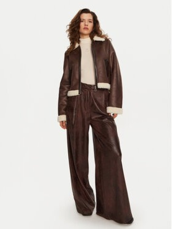 ONLY Kurtka z imitacji skóry Betty 15322046 Brązowy Regular Fit