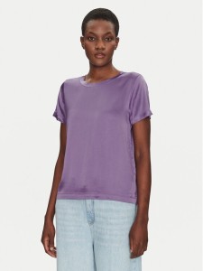 ViCOLO Bluzka TD0007 Fioletowy Relaxed Fit