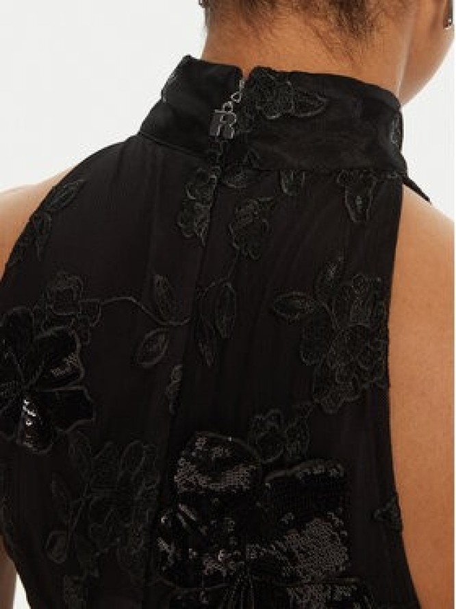 ROTATE Sukienka koktajlowa 113584 Czarny Regular Fit