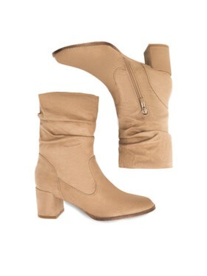 Clara Barson Botki Fraise WYL3603-1 Beżowy