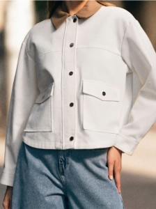 Kurtka koszulowa - kremowy