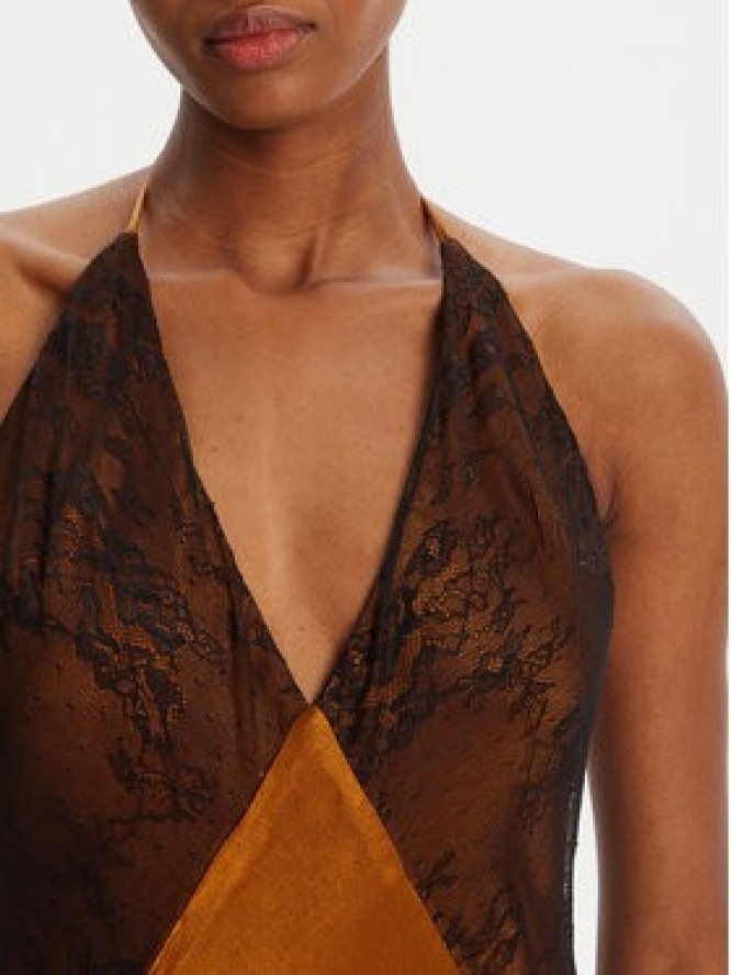 Bardot Sukienka wieczorowa Estrella Haltrel 59977DB Brązowy Regular Fit