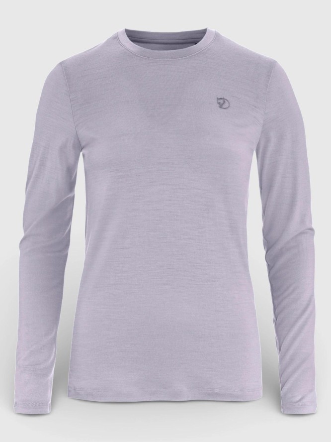 T-shirt Damski Fjallraven Abisko Wool LS W