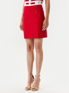 Morgan Spódnica mini 241-JEON Czerwony Regular Fit