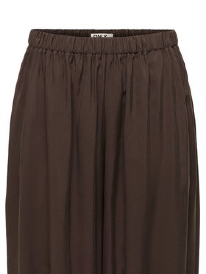ONLY Spodnie materiałowe Scarly 15380514 Brązowy Relaxed Fit
