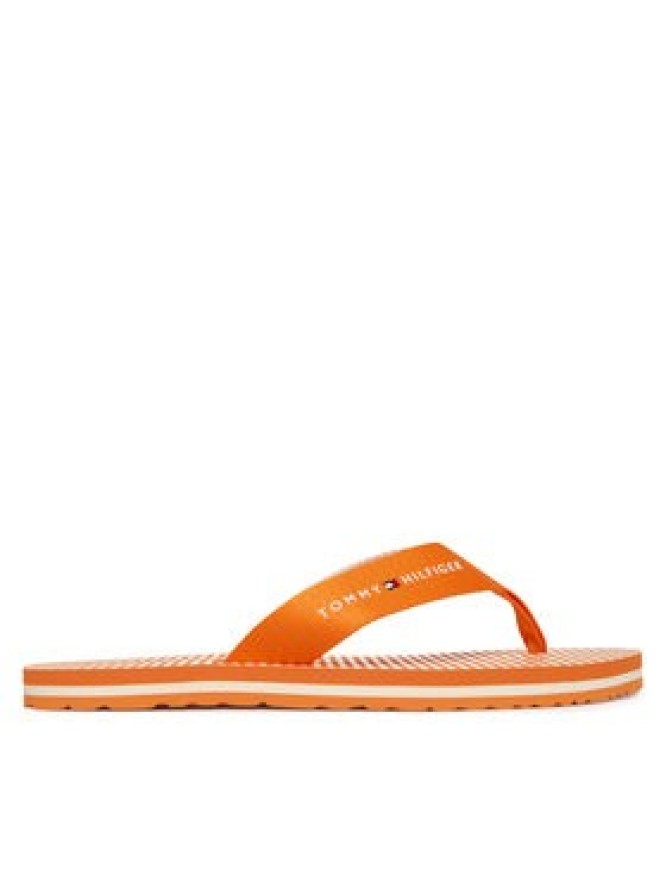 Tommy Hilfiger Japonki Th Ithaca Stripe Summer Sandal FW0FW09192 Pomarańczowy