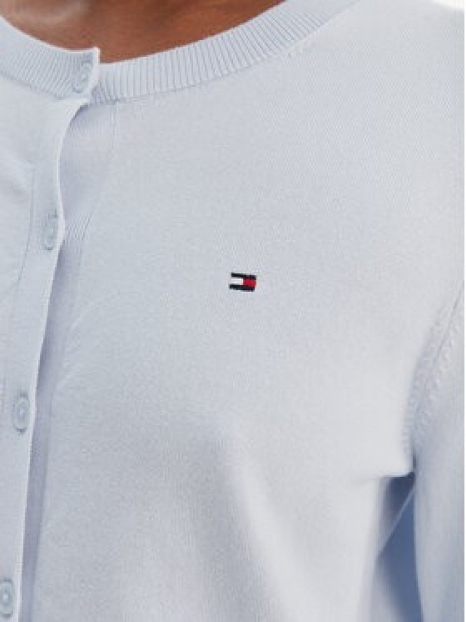 Tommy Hilfiger Kardigan WW0WW42370 Błękitny Regular Fit