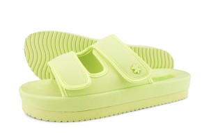 Klapki plażowe damskie Flip Flop Velcro Flower
