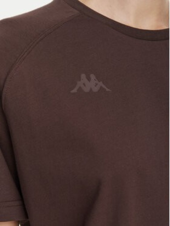Kappa T-Shirt 34258QW Brązowy Regular Fit