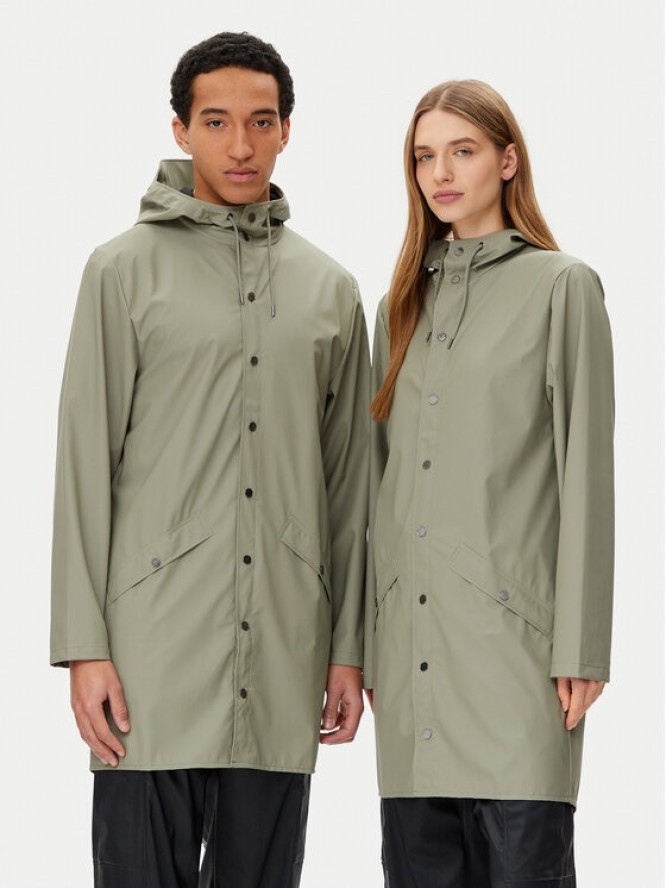 Rains Kurtka przeciwdeszczowa Unisex 12020 Zielony Regular Fit