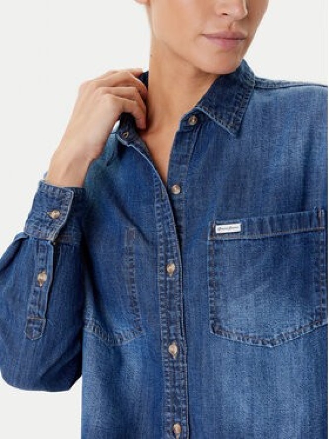 Guess Jeans Koszula jeansowa W5YH0D D5M8A Granatowy Regular Fit