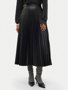 Vero Moda Spódnica z imitacji skóry Bella Holly 10319036 Czarny Regular Fit
