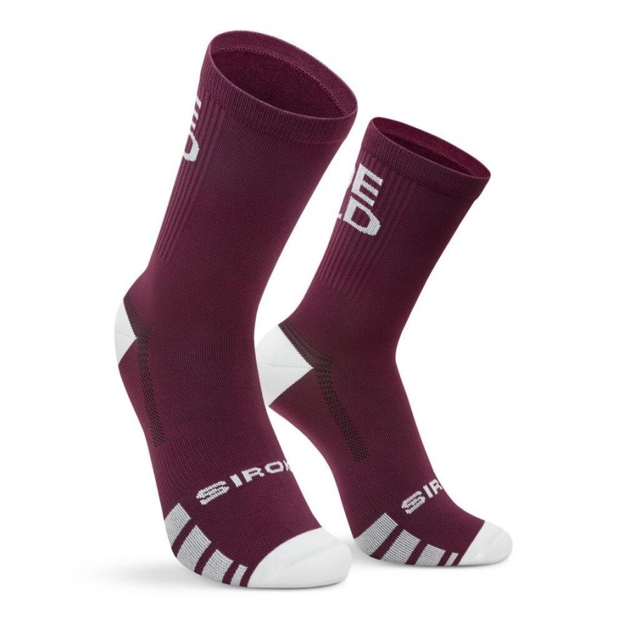 Skarpetki rowerowe gravel Kolarstwo Siroko GS2 Burgundy